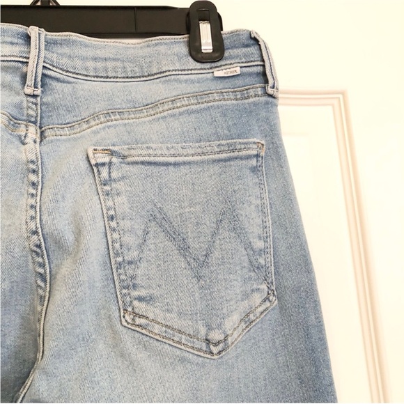 MOTHER In The Blink Of An Eye Mid Rise Dazzler Straight Leg Ankle Jeans - Picture 6 of 9